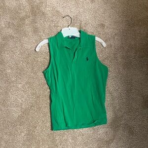 Polo by Ralph Lauren Green Sleeveless Top